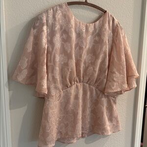 Express Blush Floral Blouse